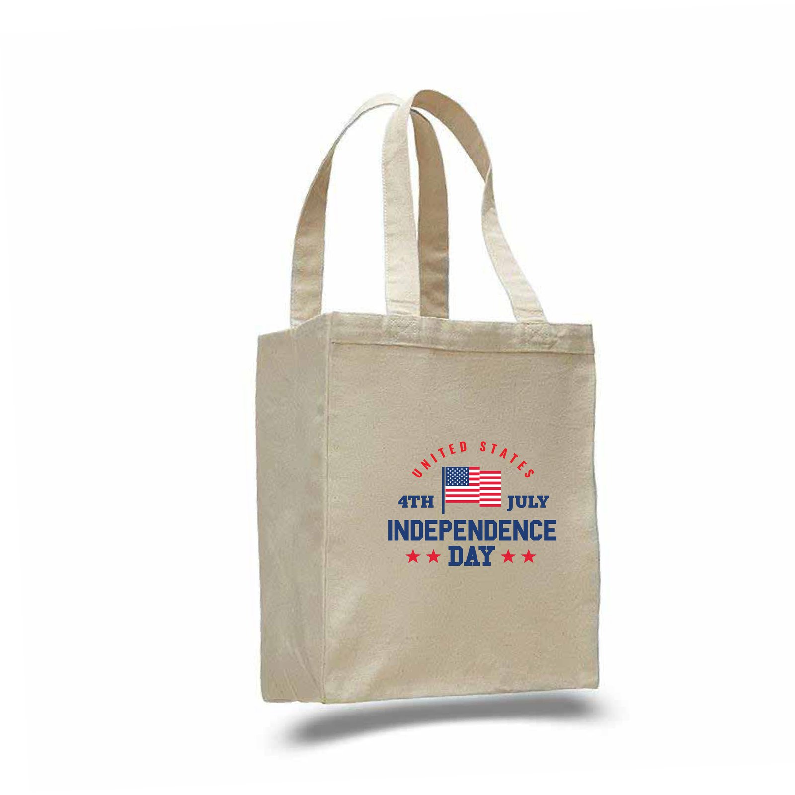 Canvas Gusset Shopping Tote Bag