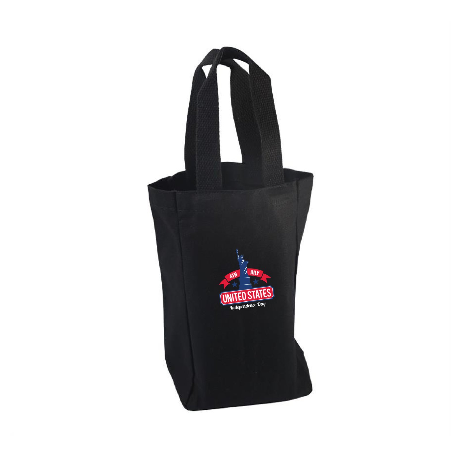 Single Bottle Canvas Wine Tote