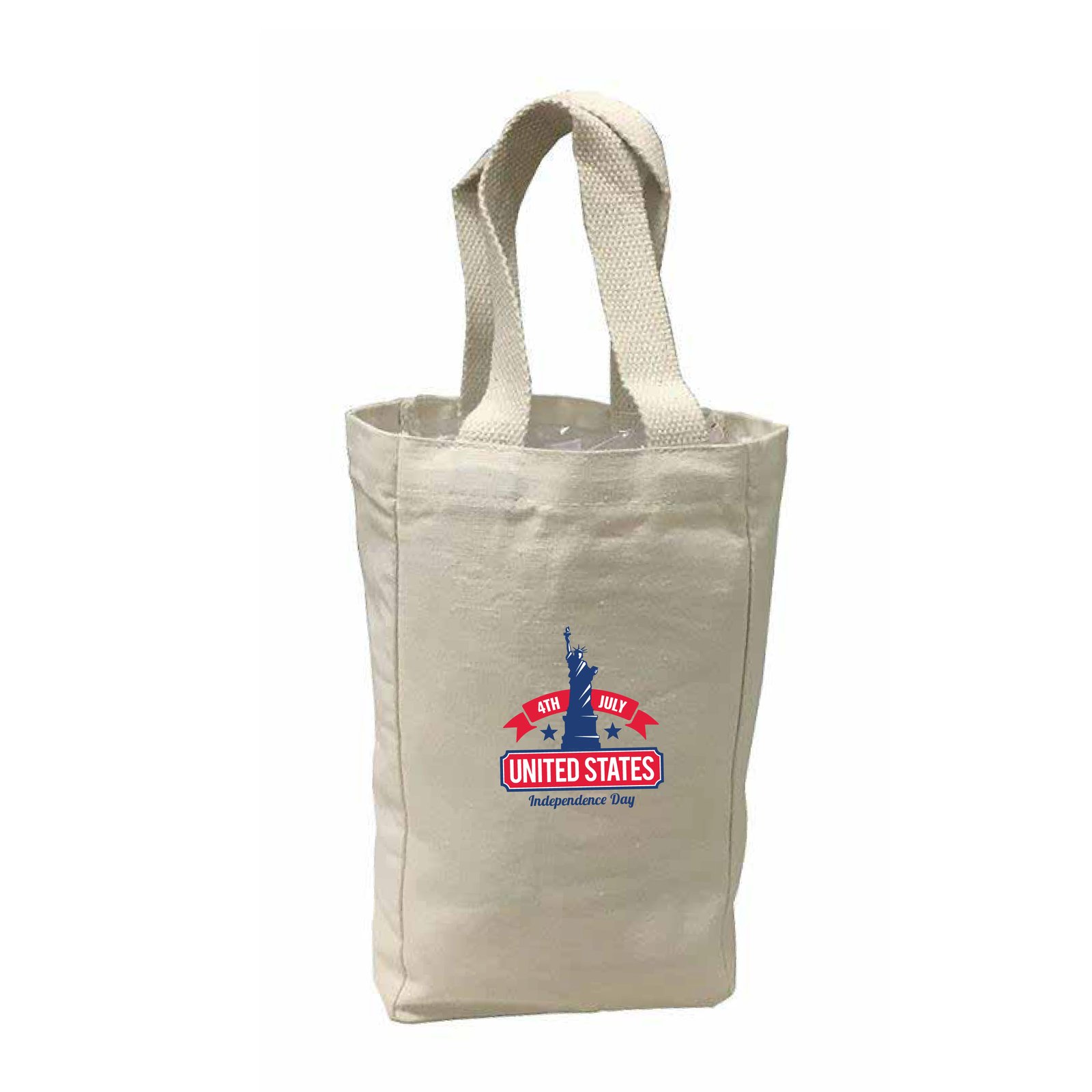 Double Bottle Canvas Wine Tote