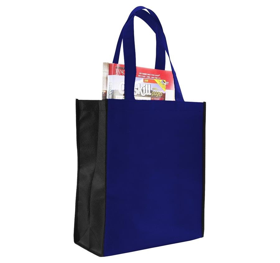 Non Woven Two Tone Tote/Book Bag